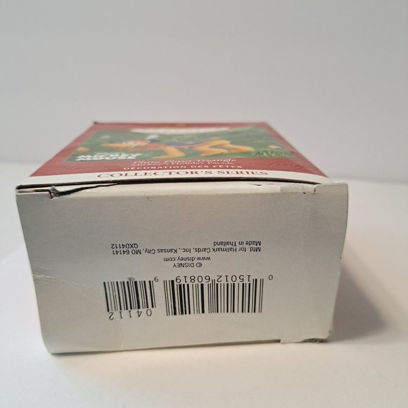 Hallmark Keepsake Ornament - Pluto Plays Triangle Mickey's Holiday Parade 2001 - Picture 7 of 8